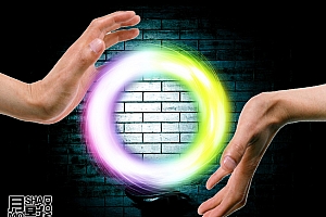 Photoshop滤镜制作非常酷的能量光环效果图