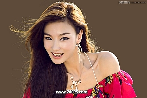 学习Photoshop抠出飘逸秀发的美女人像的PS抠图教程