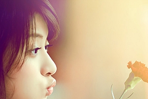 Photoshop调出温馨浪漫色彩的艺术人物照片