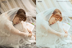 Photoshop调色调出室内私房照甜美通透效果图片教程