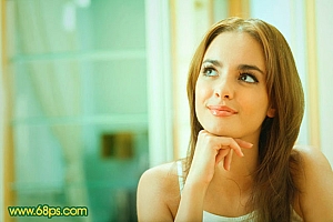 Photoshop给室内人物数码照片美化润色教程