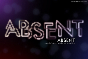 Photoshop设计抽象风格的霓虹字体教程