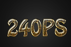 Photoshop文字设计:制作漂亮的金属描边光斑字