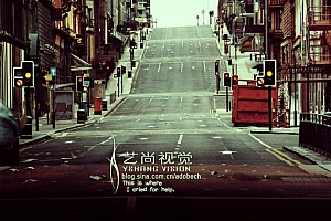 Photoshop调色调出暗红效果的时尚街景照片