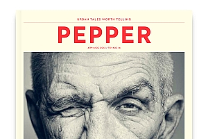 Pepper时尚黑白风格杂志排版设计欣赏