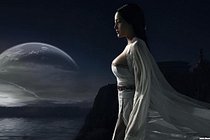 Photoshop通道抠图根据图片场景抠出美女图片