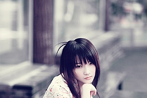 Photoshop制作复古淡青色旗袍女孩照片美化教程
