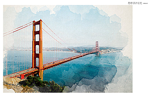 Photoshop制作创意的水彩画艺术效果图片教程