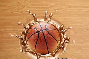 Photoshop如何创意合成木板上溅起的水花效果教程