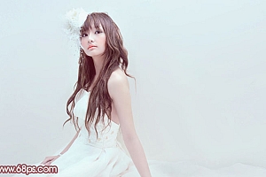 Photoshop给室内婚纱写真照片调色美化处理