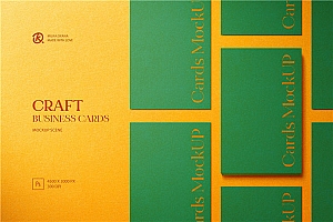 名片模型场景展示样机