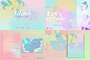 绚丽抽象复古渐变背景