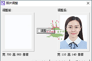 1寸相片调整单文件小工具