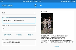 PC+安卓短视频下载工具