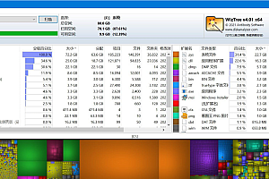【免费软件】WizTree v4.01 单文件汉化版(磁盘空间分析工具)