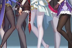 原神美女黑丝美腿壁纸