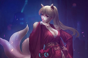 狐妖女郎卡通壁纸