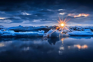 高清冰川海水风景桌面壁纸下载