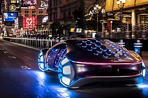 街道上悬浮汽车图片大全桌面壁纸