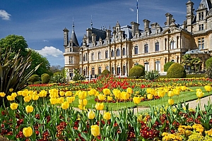 高清漂亮的城堡花园电脑桌面壁纸