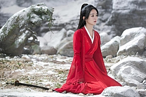 赵丽颖红衣古装壁纸