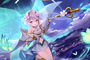 可爱的小精灵高清动漫电脑桌面壁纸