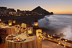 海边城市美丽海洋日落风景壁纸