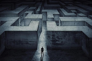 高墙迷宫图片壁纸桌面