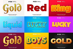 多彩3D立体字样机