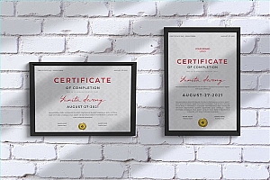 颁奖荣誉证书设计模板