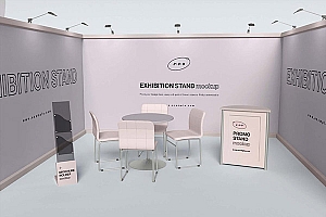 现代展会展台演示样机