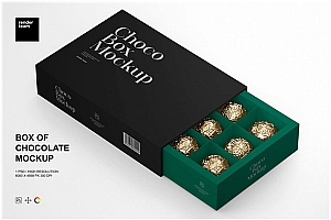 巧克力糖果包装盒样机