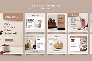 甜品店社交媒体广告