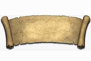 原画棕黄色书卷