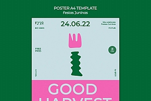 六月你好平面海报