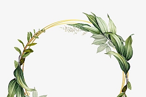 绿色叶子花环