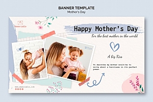 母亲节横幅模板