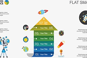 向上箭头信息图表