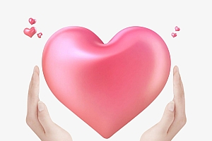 情人节关爱爱心心形