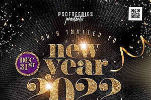 2022年新年派对传单