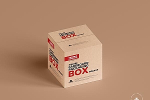 免费方形包装箱样机