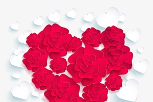 爱心情人节元素