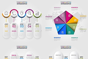 鲜艳配色操作流程图表