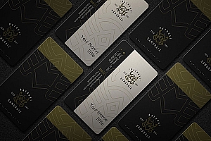 极简现代logo名片样机