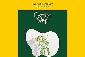 园艺商店宣传单