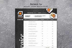 日式寿司点餐单