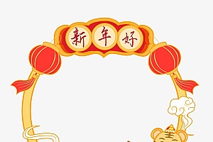 国潮虎年头像框
