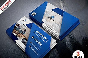 现代办公名片模板