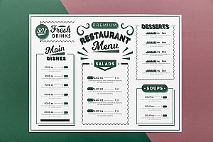 餐厅菜单模板