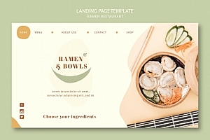 餐厅登录页模板